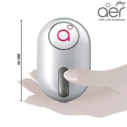 Godrej aer click, Car Vent Air Freshener Kit - Petal Crush Pink (10g)-2