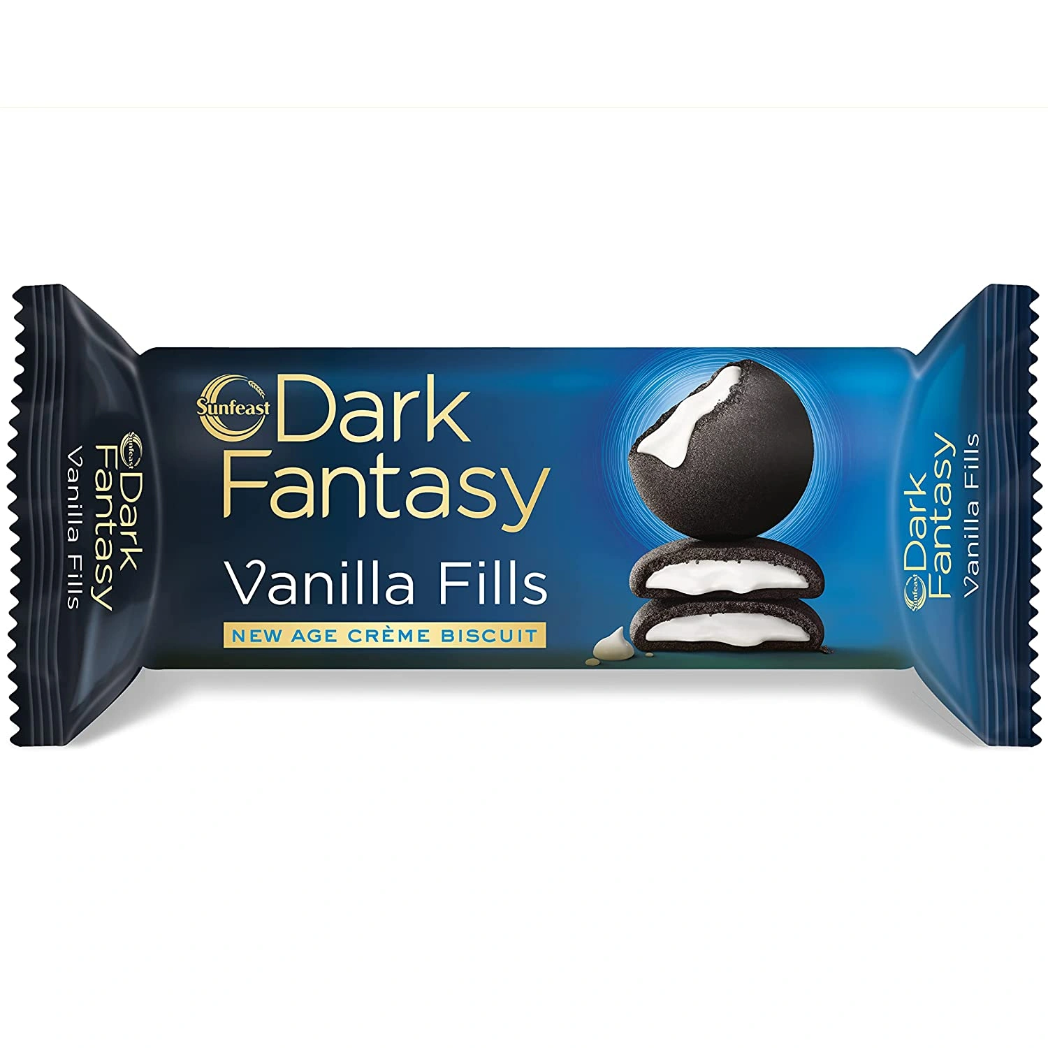 Sunfeast Dark Fantasy Vanilla Fills, 75g | New age crème biscuit, BLACK-DFVF