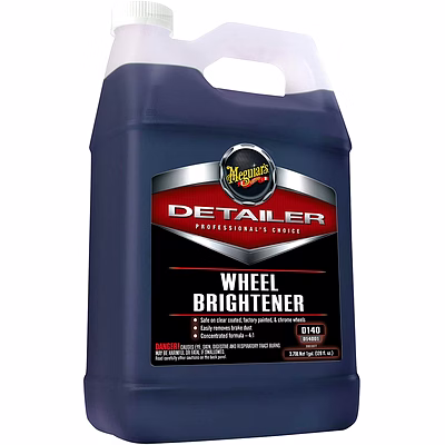 meguiars meguiar's professional detailer wheel brightener concentrate easily remove brake dust road grime on factory painted and coated wheels
