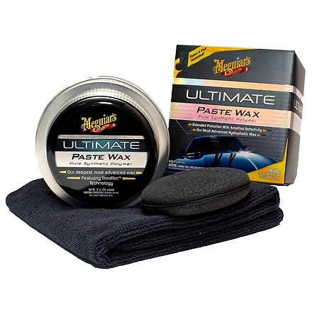 Meguiar's Ultimate Paste Wax Hydrophobic Polymer Technology Synthetic paste wax for durable high gloss wet finish-1