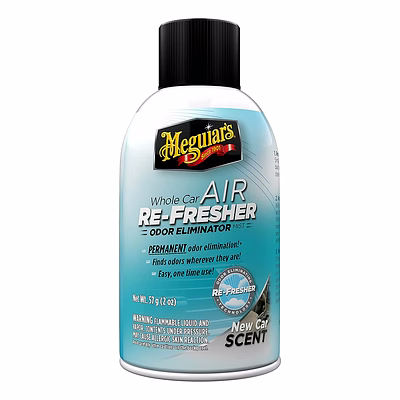 meguiars meguiar's g16402 whole car air re-fresher odor eliminator mist, new car scent, 1 pack