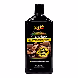 meguiars meguiar's g7214 gold class leather cleaner & conditioner (soft, supple look & feel, uv & spill protection) 414 ml