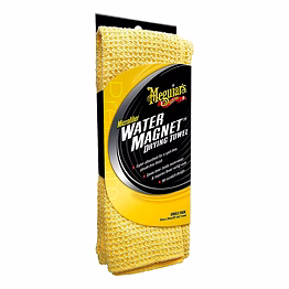 meguiars meguiar's water magnet microfiber towel super absorbent for spot free drying (x2000eu), yellow