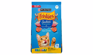 Purina FRISKIES Seafood Sensations Adult Cat Food, Tuna Salmon Whitefish Crab & Shrimp Flavours, 6.5kg