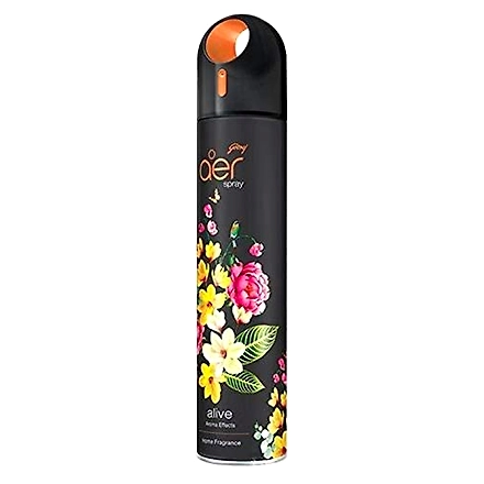 Godrej aer spray, Premium Air Freshener for Home &amp; Office - Alive | Long-Lasting Fragrance (240 ml)-ALIVE