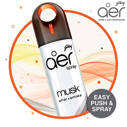 Godrej aer Spray | Room Freshener for Home &amp; Office - Musk After Smoke (220 ml) | Long-Lasting Fragrance-3