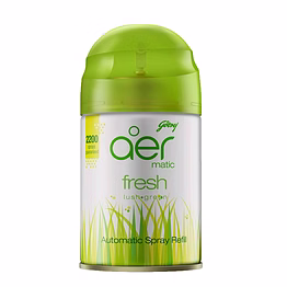 godrej aer matic refill - automatic room fresheners | fresh lush green | 2200 sprays guaranteed | lasts up to 60 days (225ml)