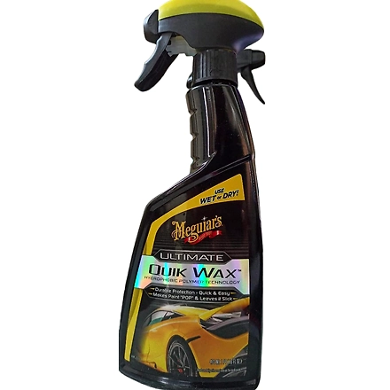 MEGUIAR'S Ultimate Quick Wax Hydrophobic Polymer Technology Spray and Wipe for Long Lasting Protectio-ultimatequikwax