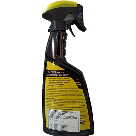MEGUIAR'S Ultimate Quick Wax Hydrophobic Polymer Technology Spray and Wipe for Long Lasting Protectio-1