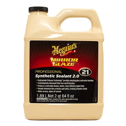 MEGUIAR'S Mirror Glaze Professional Synthetic Sealant 2.0 Hydrophobic Polymer Technology Advanced Car Paint Care Long Lasting Gloss Water Beading-meguiarsmirrorglazeprofessionalsyntheticsealantnal