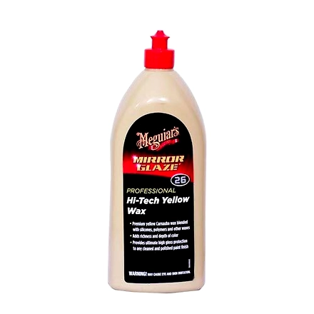 Meguiar's Mirror Glaze Professional 26 Hi- Tech Yellow Wax (1 Litre) Size:1 Litre-hitechyellowwax