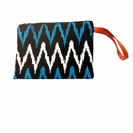 a kool kraft multi purpose cotton zig-zag print pouch for women and girls | cosmetic bag |make-up pouch bag | travel pouch bag | jwellery pouch bag | money pouch bag