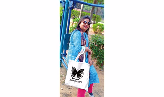 A KOOL KRAFT- Butterfly Tote Bag