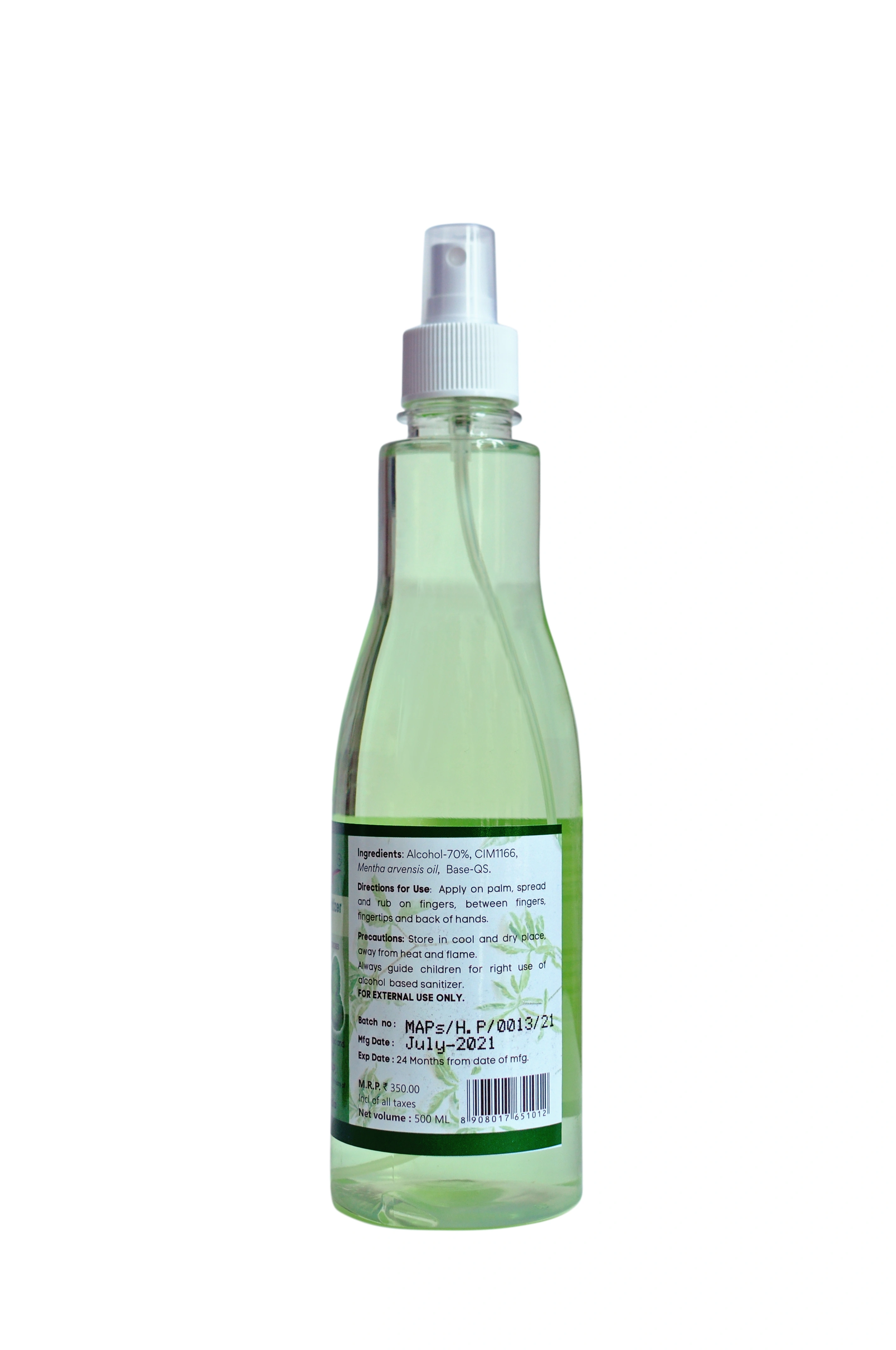 Vanas Herbal Liquid Hand Sanitizer 500ml-1