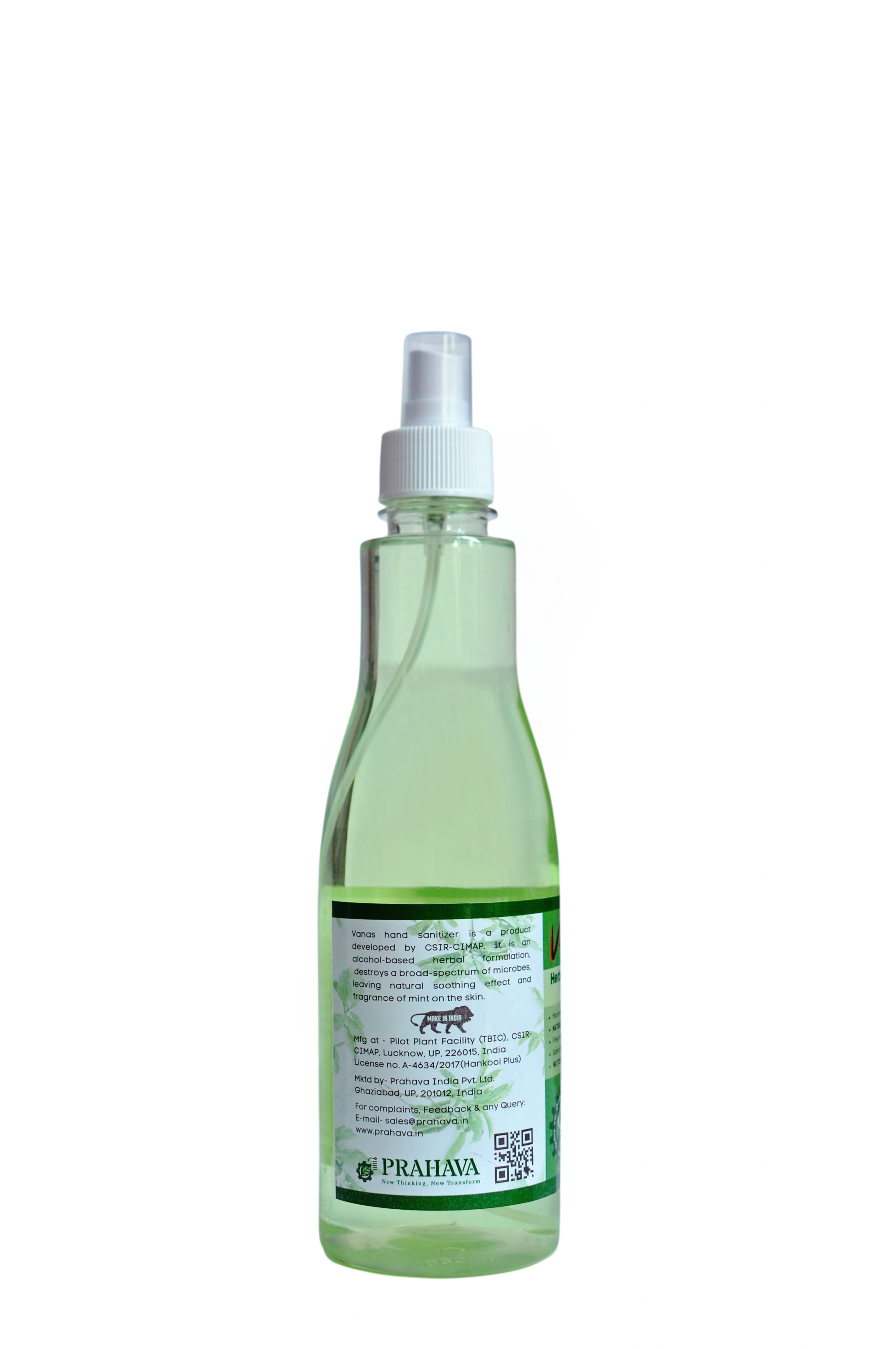 Vanas Herbal Liquid Hand Sanitizer 500ml ( Buy 1+ Get free 100 ML Bottle)-1