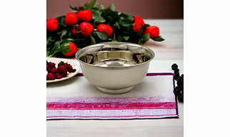 Brass Bowl in Silver Look