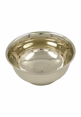 Brass Bowl in Silver Look