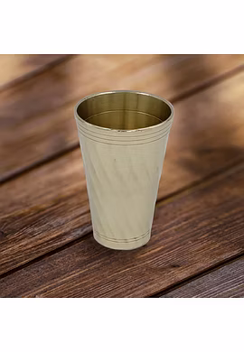 Brass Drinking Glass in Silver Look