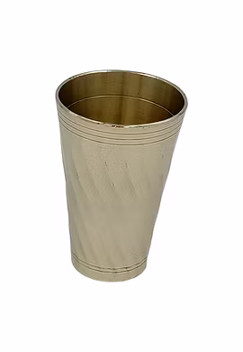 Brass Drinking Glass in Silver Look