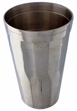 Brass Drinking Glass in Silver Look
