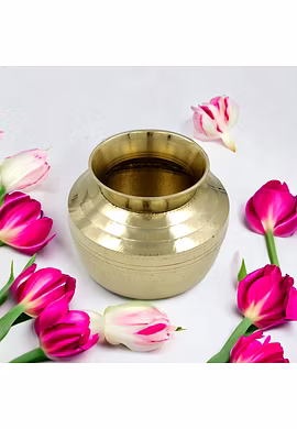Brass Paragi Lota Kalash in Golden Look