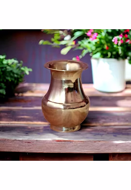 Brass Lota Kalash in Silver Look