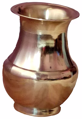 Brass Lota Kalash in Silver Look