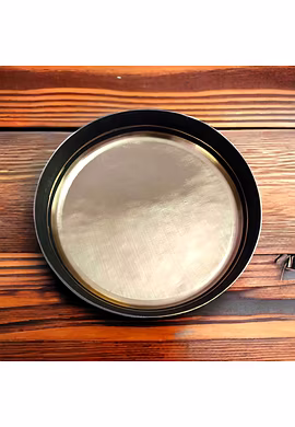 Brass Golden Chhiluee Thali 10 in 600 gm