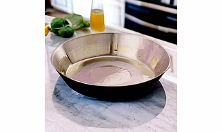 Brass Golden Dera Thali 6.5 in 300 gm