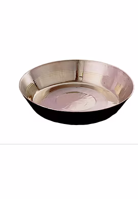 Brass Golden Dera Thali 6.5 in 300 gm