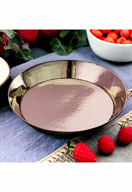 Brass Golden Katki Thali 10 in 600 gm