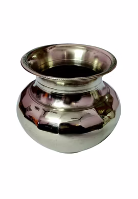 Brass Lota Kalash in Silver Look