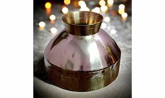 Brass Water Storage Handa in Golden Look