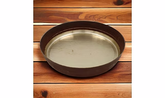 Brass Golden Akan Thali 11 in 1.75 kg