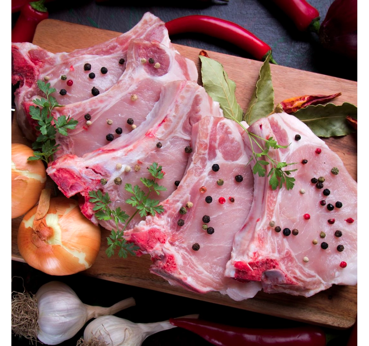 Pork Chops With Skin Rind On PeppaPork pork-chops-with-skin-rind-on-peppapork
