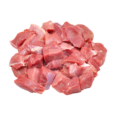 premium quality pork meat with bone - 500 gm