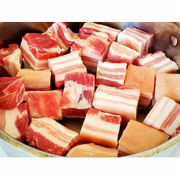 premium pork belly cubes for exquisite dishes - 500 gm