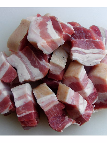 Premium Pork Belly Cubes for Exquisite Dishes - 500 gm-7