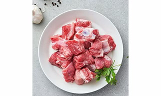 Premium Quality Pork Meat with Bone - 500 gm