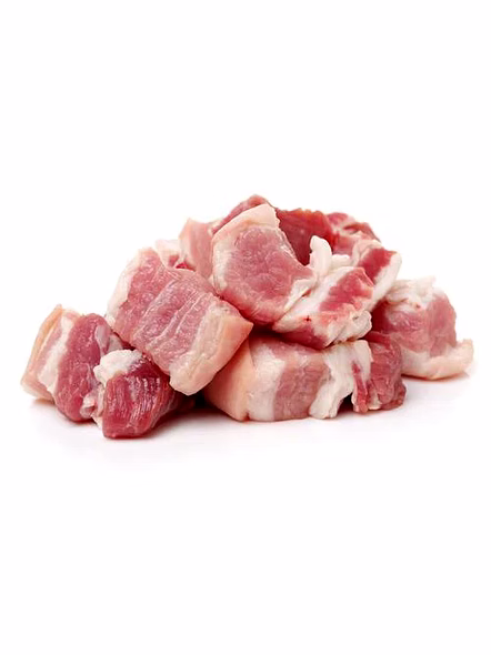 Premium Pork Boneless Cubes - Ideal for Slow Cooking and Culinary Creativity - 500 gm