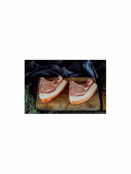 Premium Pork Chops with Skin (Rind on) - 500 gm-4