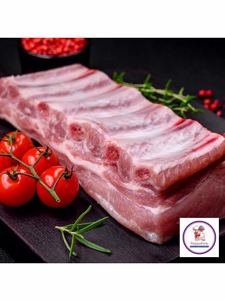Premium Pork Spare Ribs for Succulent Dining Experience - 500 gm