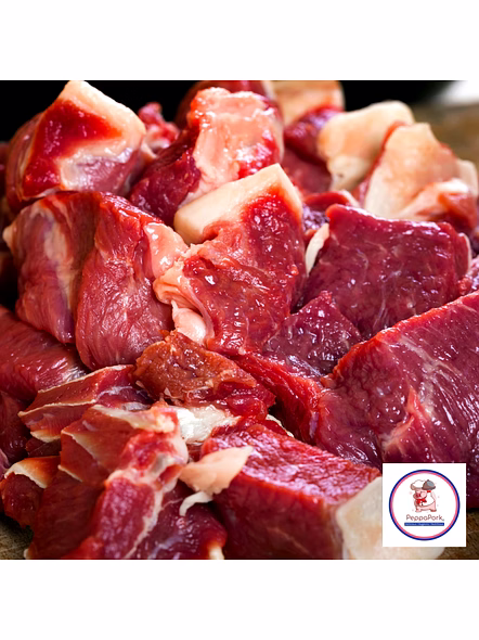 Premium Pork Curry Cut - Bone and Skin Included - 500 gm-3