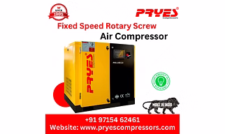 PRYES 50HP Fixed Speed Screw Air Compressor - Industrial Machinery Excellence