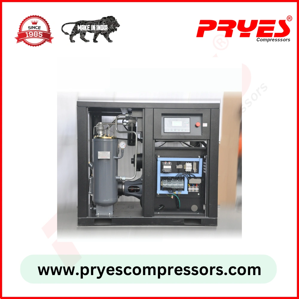 20HP PM VFD Screw Air Compressor | Efficient Industrial Compressor-Brown-7-2