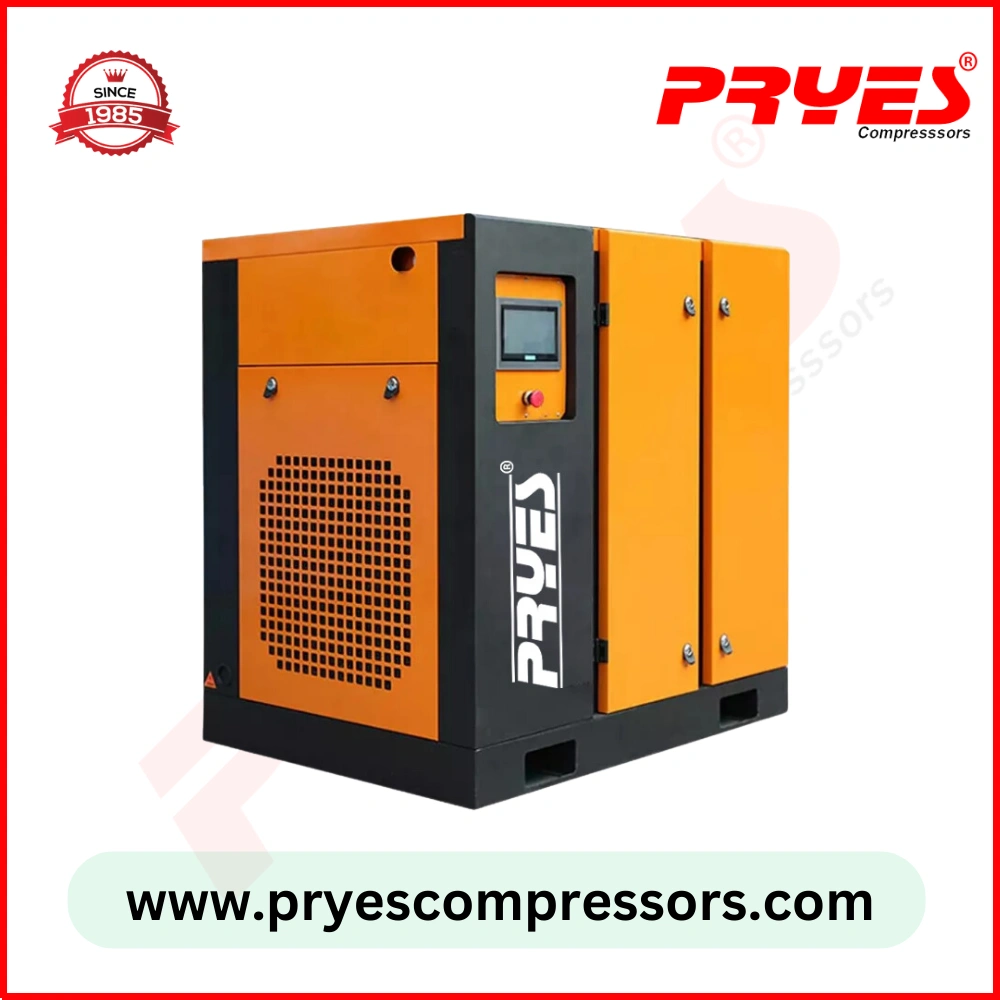 50HP PM VFD Screw Air Compressor for Industrial Applications-Red-L-2