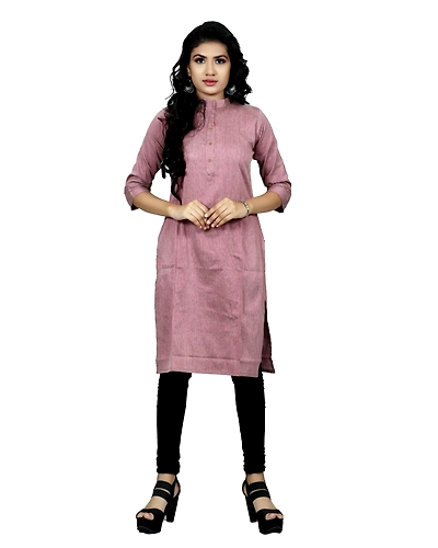 Purple Lining Kurti-3