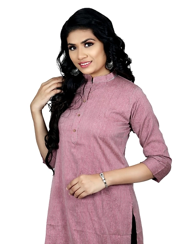 Purple Lining Kurti-10665230