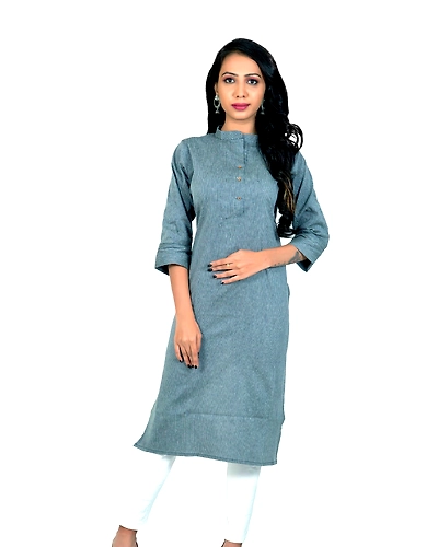 Blue Lining Kurti-3