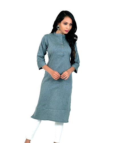 Blue Lining Kurti-1